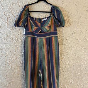 Ali&Jay Puff-Sleeved Jumpsuit (Anthropologie NWT)